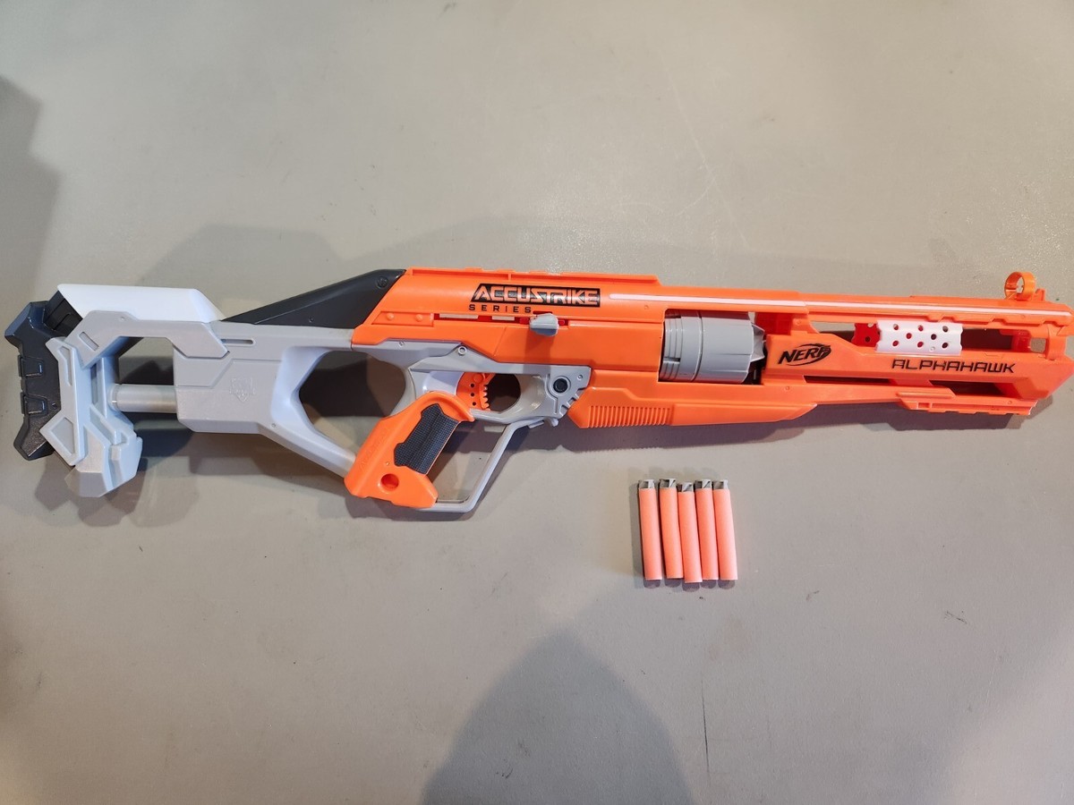 Nerf N Strike Elite Accustrike Alpha Hawk Sniper Blaster Gun w