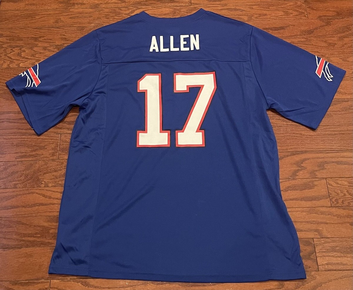 Josh Allen #17 Men's Jersey Size XL NFL Team Apparel Buffalo Bills