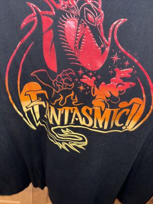 Disney Parks Fantasmic Dragon Men's T-Shirt Hanes Size XL | eBay