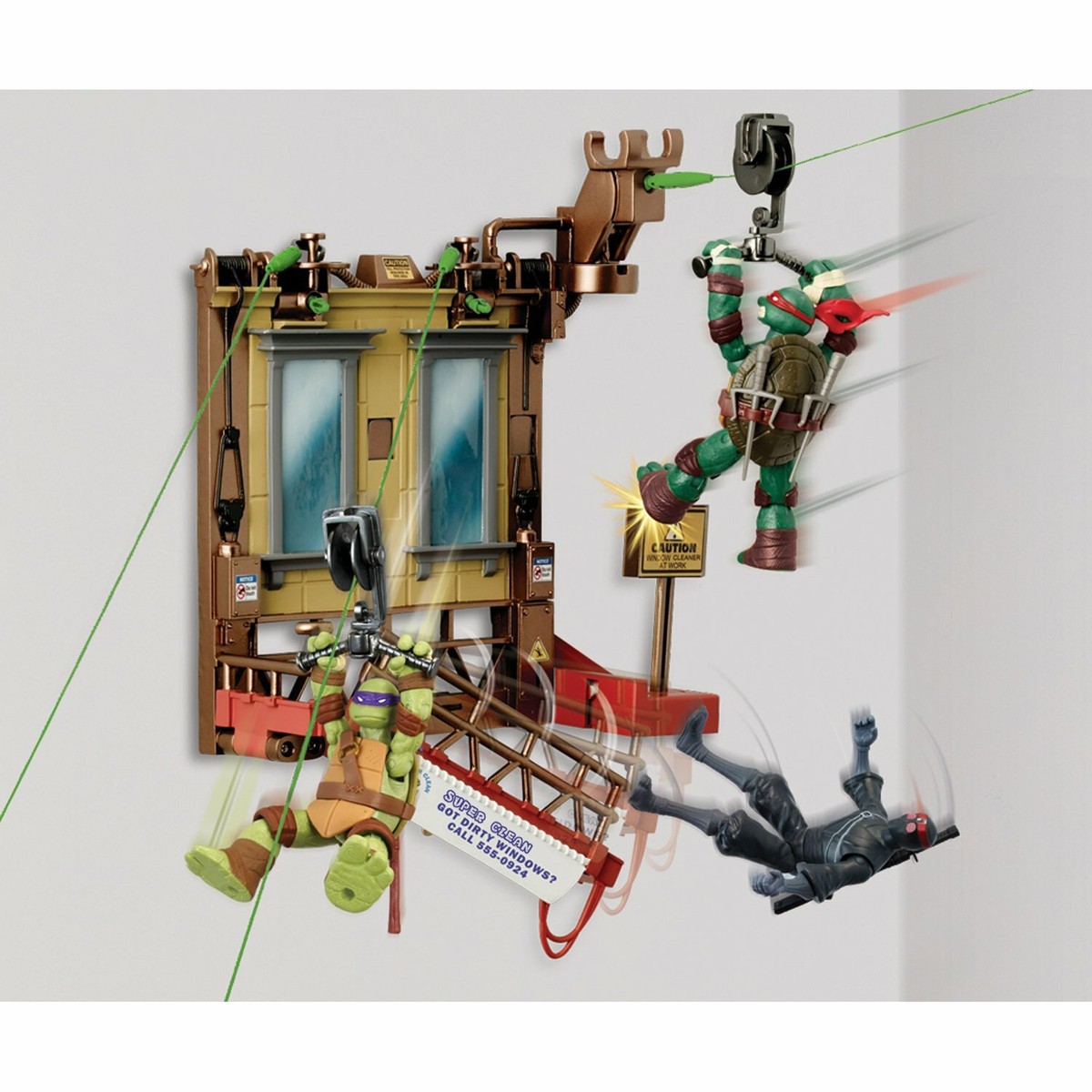 Teenage Mutant Ninja Turtles NEW Window Wipeout Z-Line Ninjas Zip