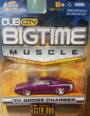 Jada Dub City Big Time Muscle '70 Dodge Charger 1:64 Scale Purple