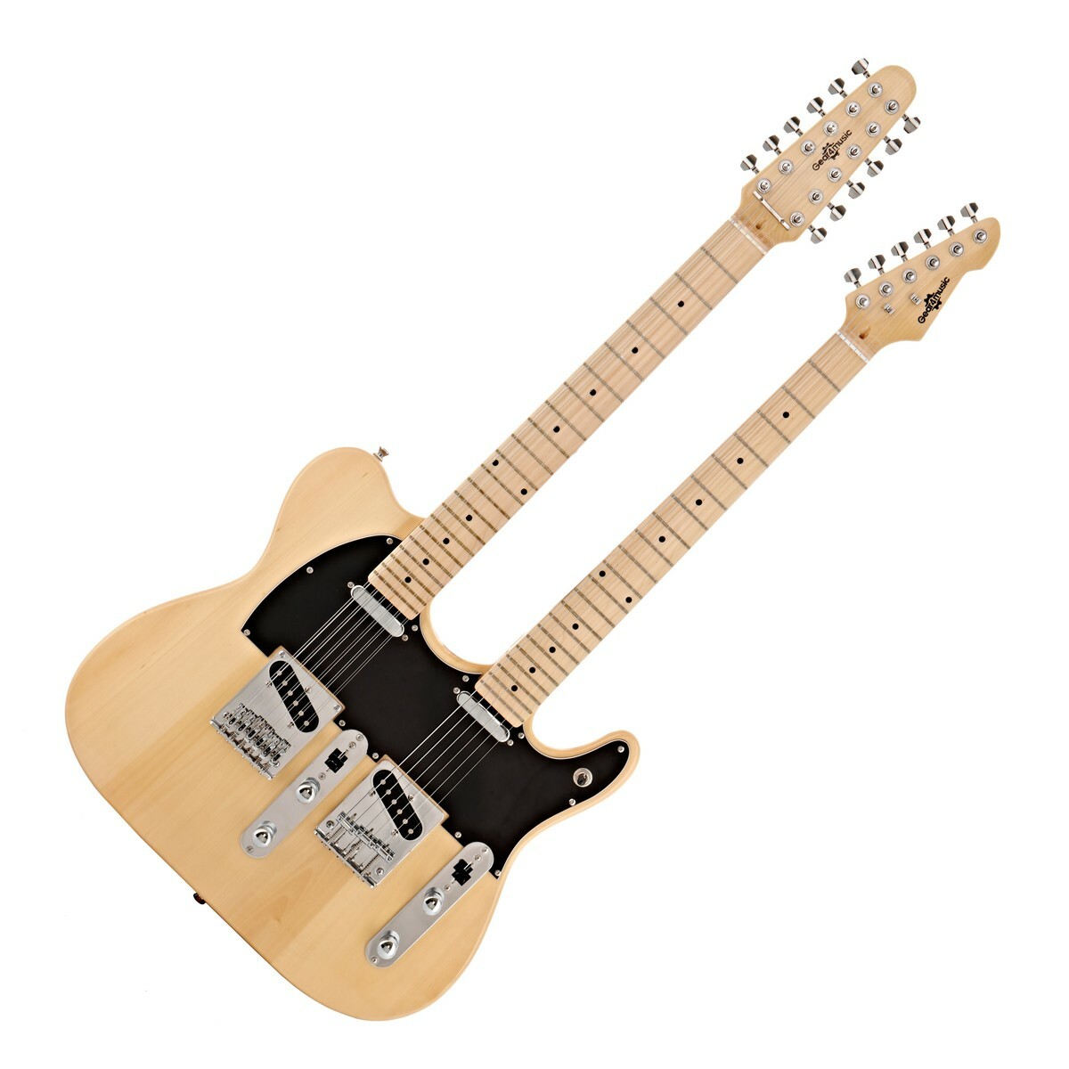 Knoxville Double Neck Guitar by Gear4music Natural | eBay.de