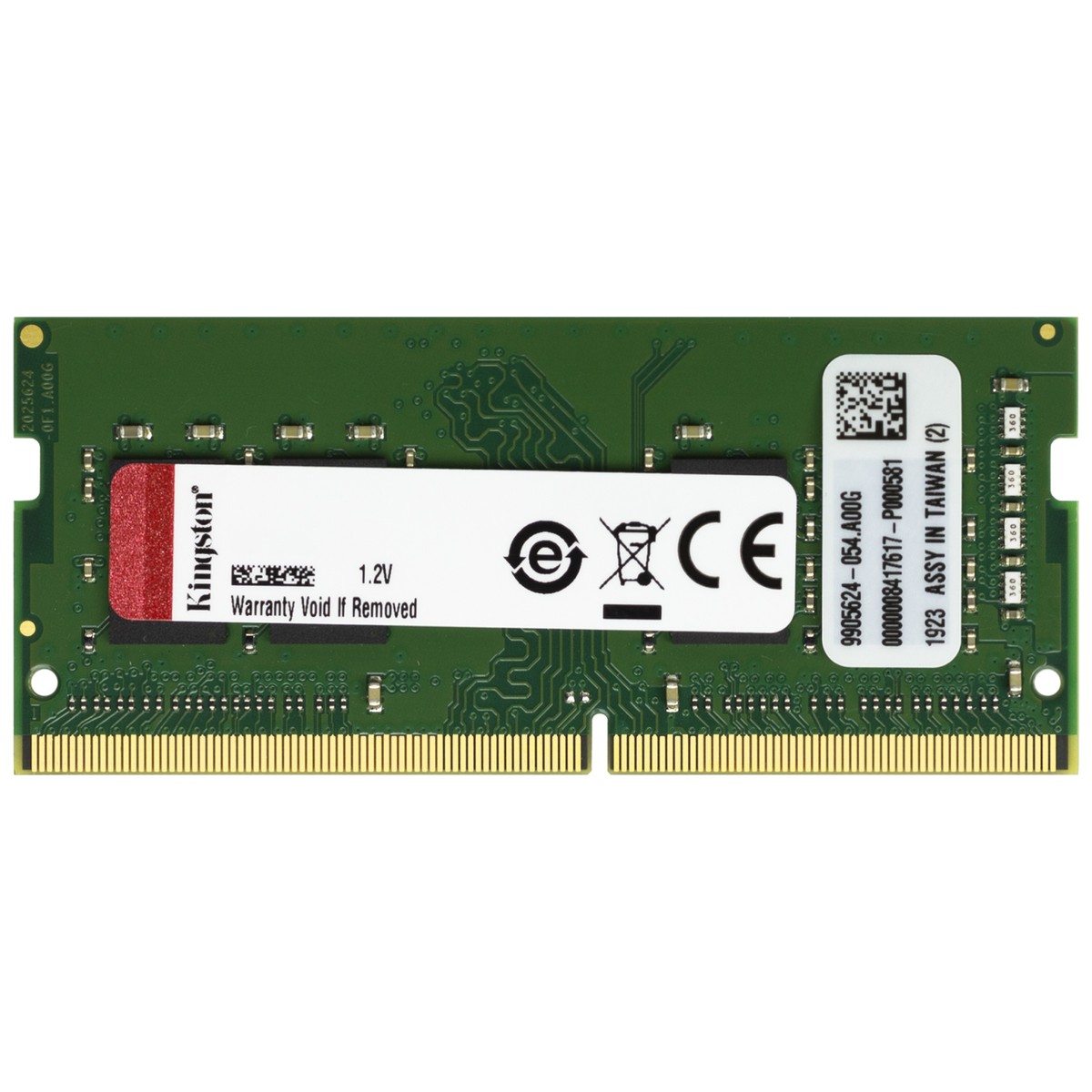 Kingston 8GB DDR4 2400 MHz PC4-19200 SODIMM 260-Pin 1Rx8 Laptop