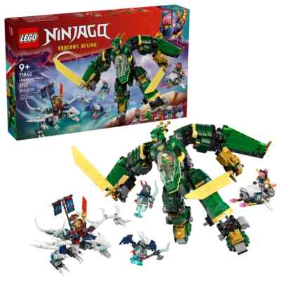 LEGO NINJAGO 71845 Lloyd's Green Jet Mech +71832 Thunderfang