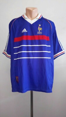 Football shirt soccer FC France Home 1998/1999/2000 Adidas jersey