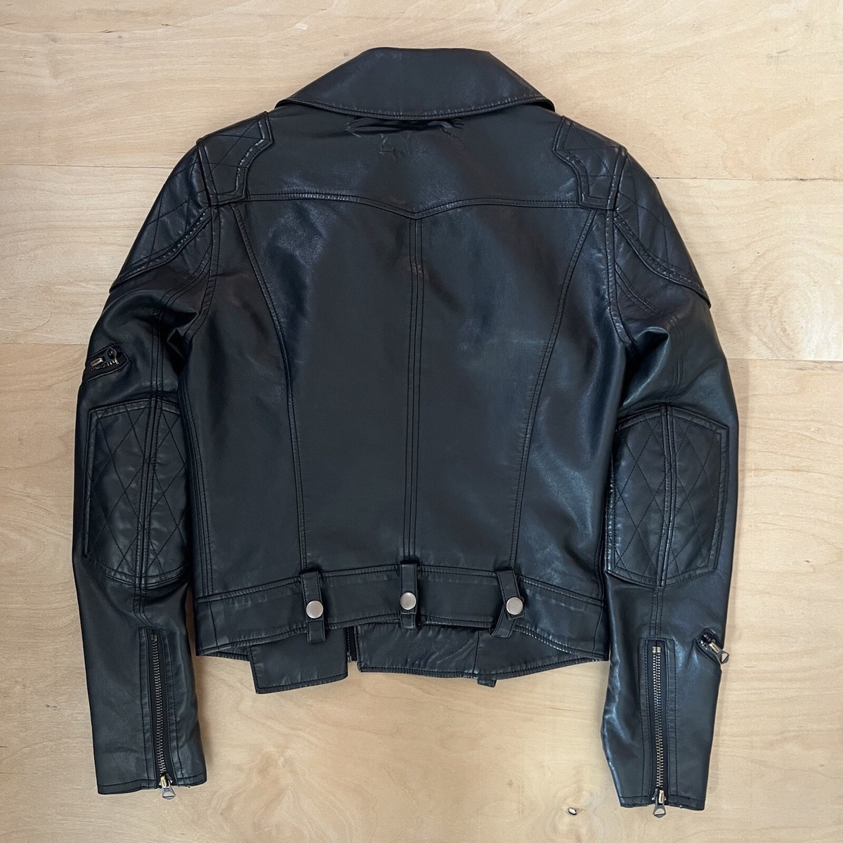 Denim & Supply Ralph Lauren Motorcycle Jacket Women's XS Black
