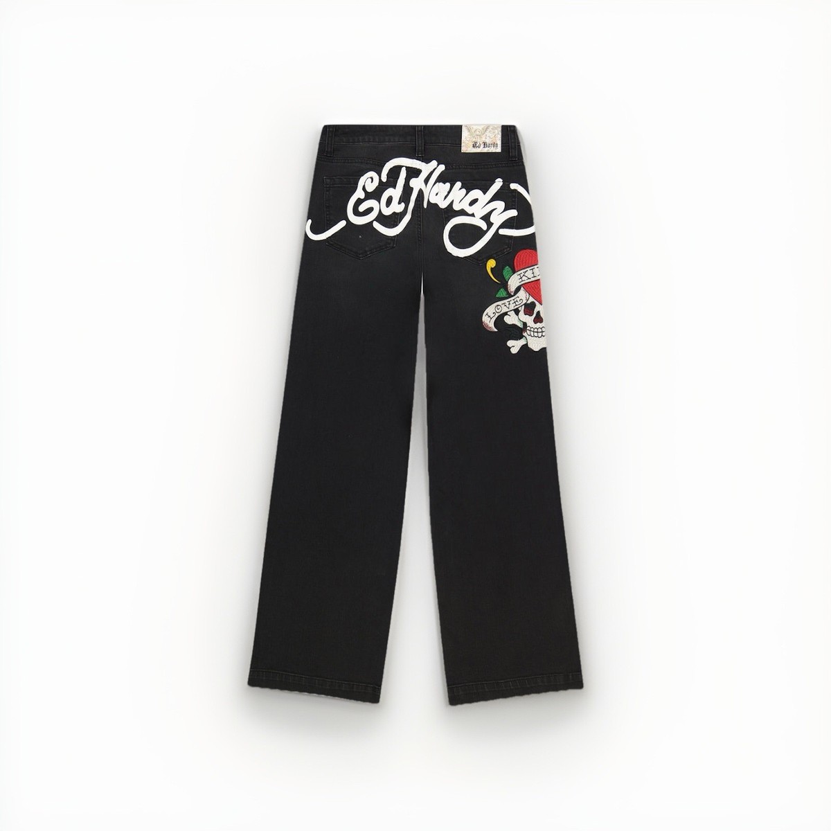 美品】Ed Hardy 般若刺繍 デニムパンツ lot2008 W40 Y2K Ed Hardy