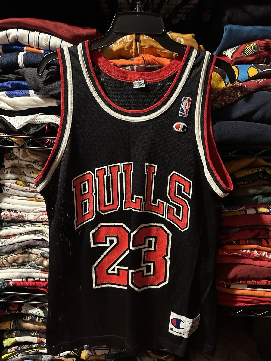 Vintage Michael Jordan NBA Champion Chicago Bulls Black Basketball