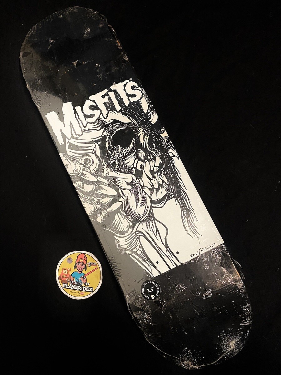 SUPER RARE PUSHEAD Misfits Zero Skateboard Deck Shaped Limited