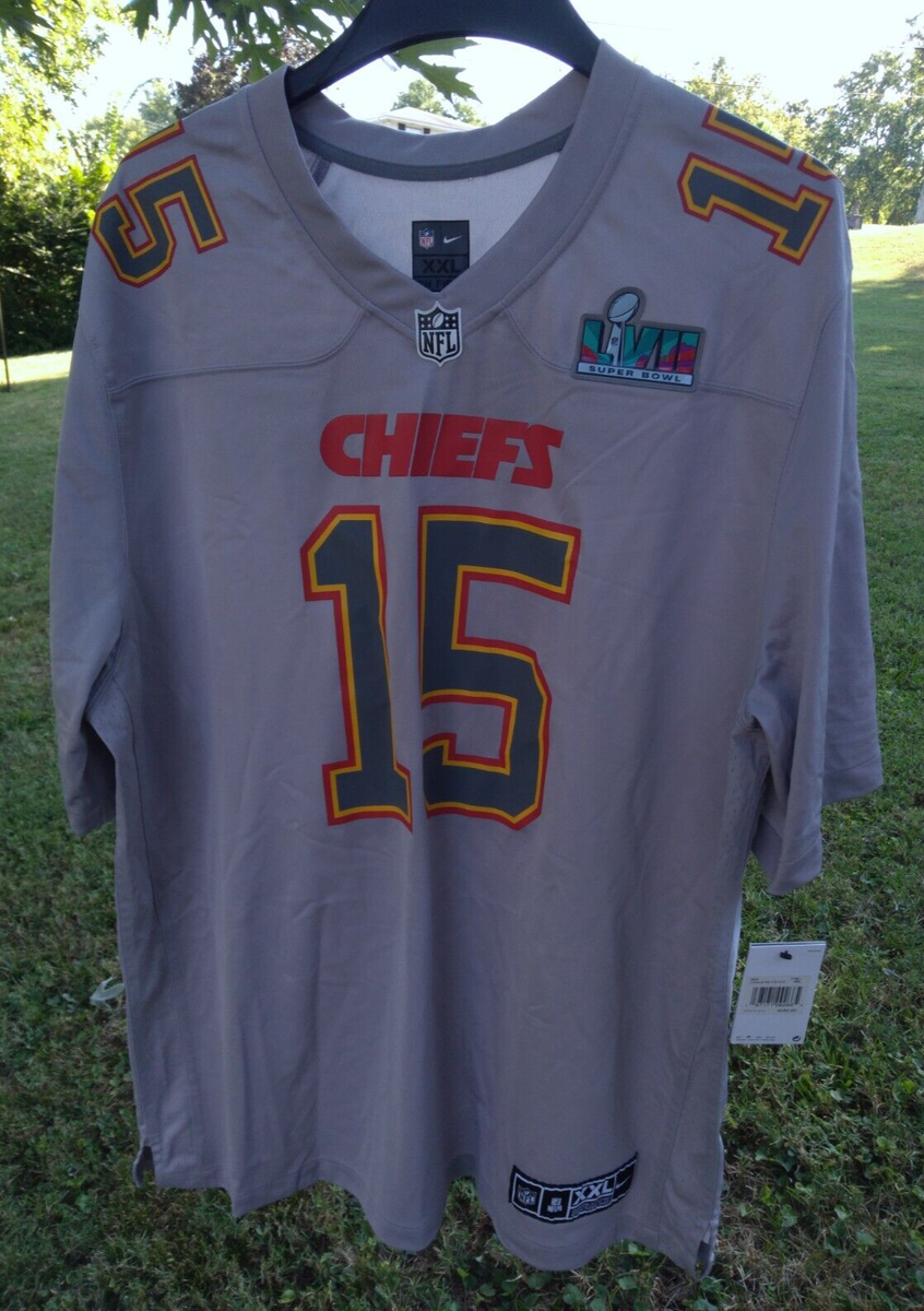 Men's XXL Kansas City Chiefs Patrick Mahomes Nike Gray Super Bowl