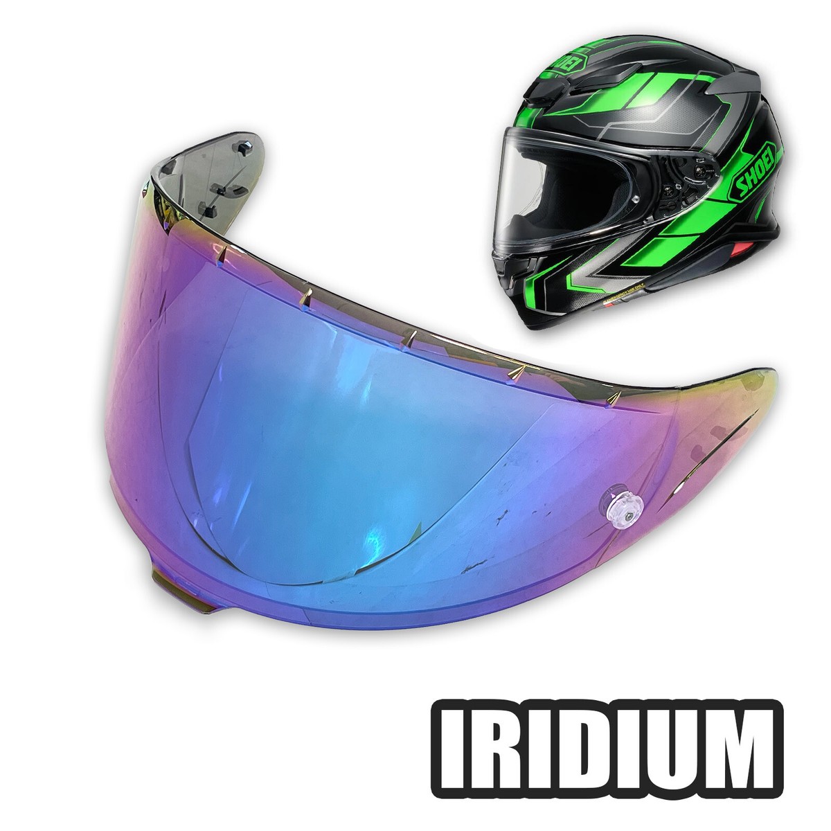 Helmet Pinlock Visor x1 Iridium For Shoei Z8 RF-1400 NXR 2 CWR-F2