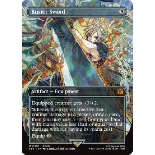 MTG FF バスターソード 英語 ボーダーレス MTG バスターソード