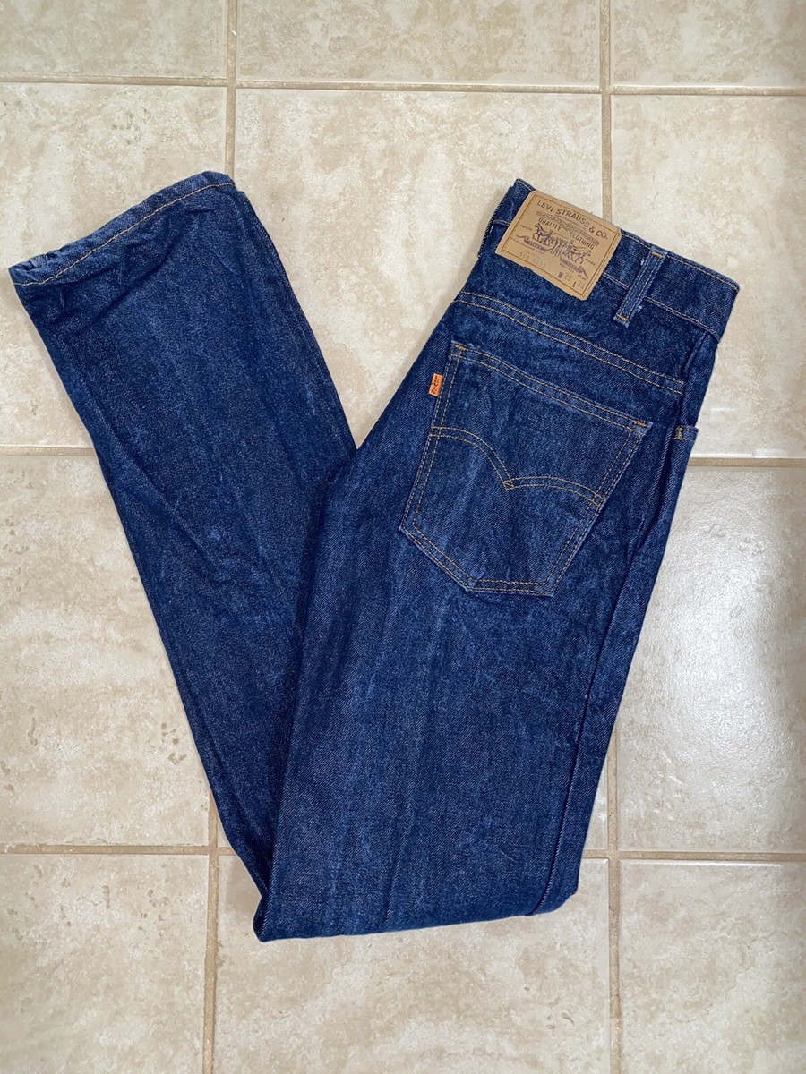 VINTAGE 1980s Levi Orange Tab Jeans 29x34 | eBay