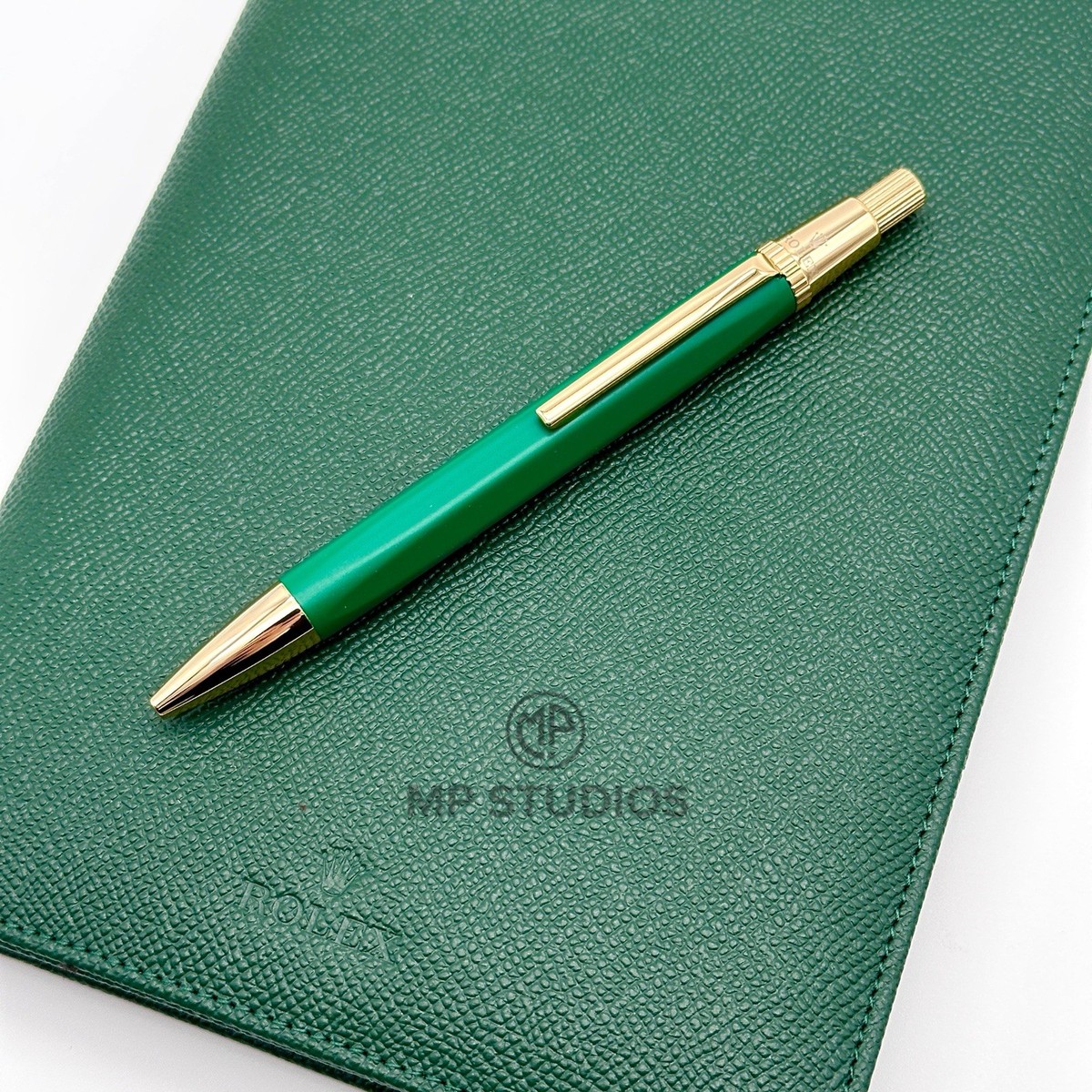 Rolex Emerald Executive Gold Hex Ballpoint Pen AD VIP Gift | eBay