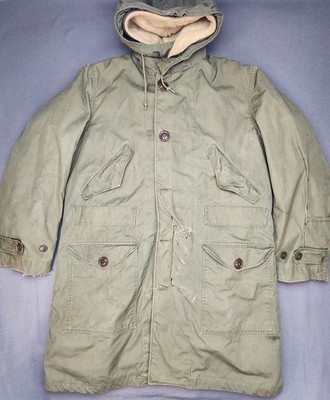 US Military Parka Overcoat M47 1951 With Pile Liner Korean War