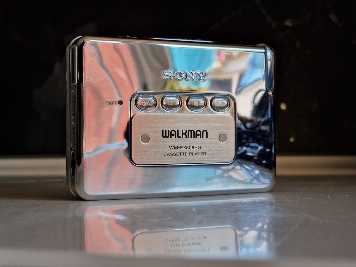 Sony Walkman WM-EX808HG Limited Edition Mirror Chrome Cassette