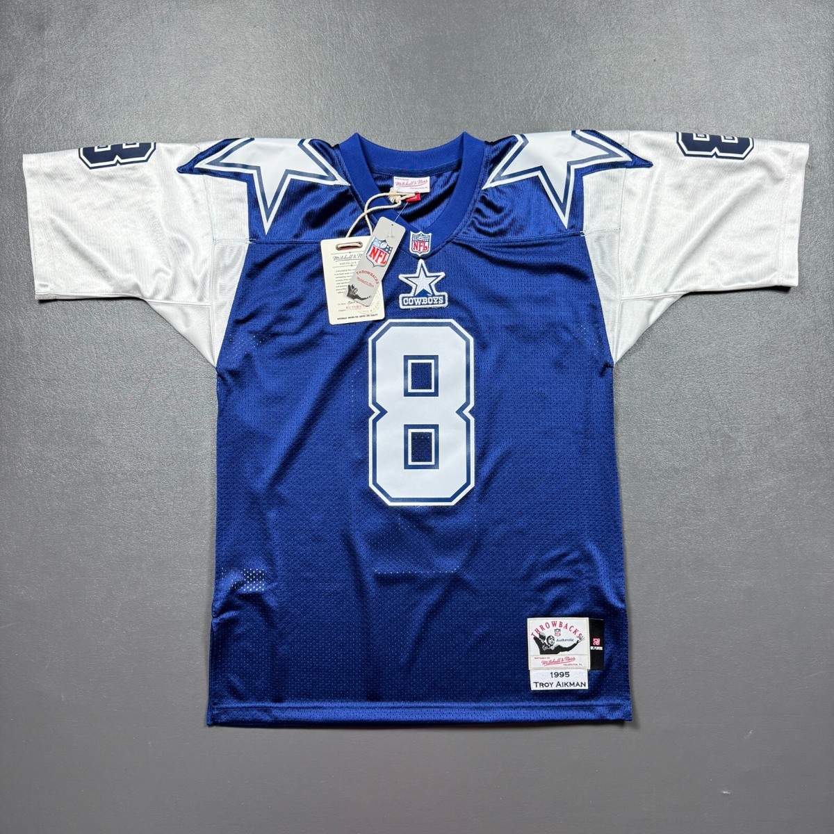 100% Authentic Troy Aikman Mitchell & Ness 1995 Cowboys Jersey