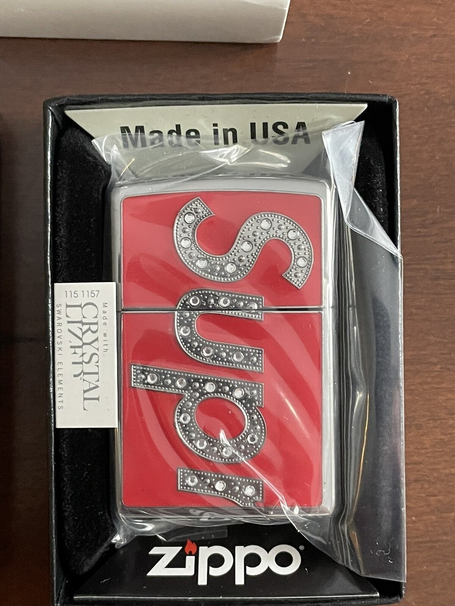Supreme Swarovski Zippo Red (FW20) Brand New | eBay