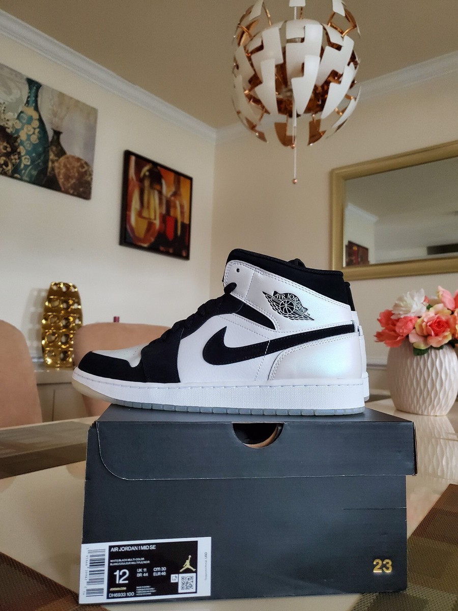 Nike Air Jordan 1 Mid Diamond Shorts High Low DH6933-100 sz 12 | eBay