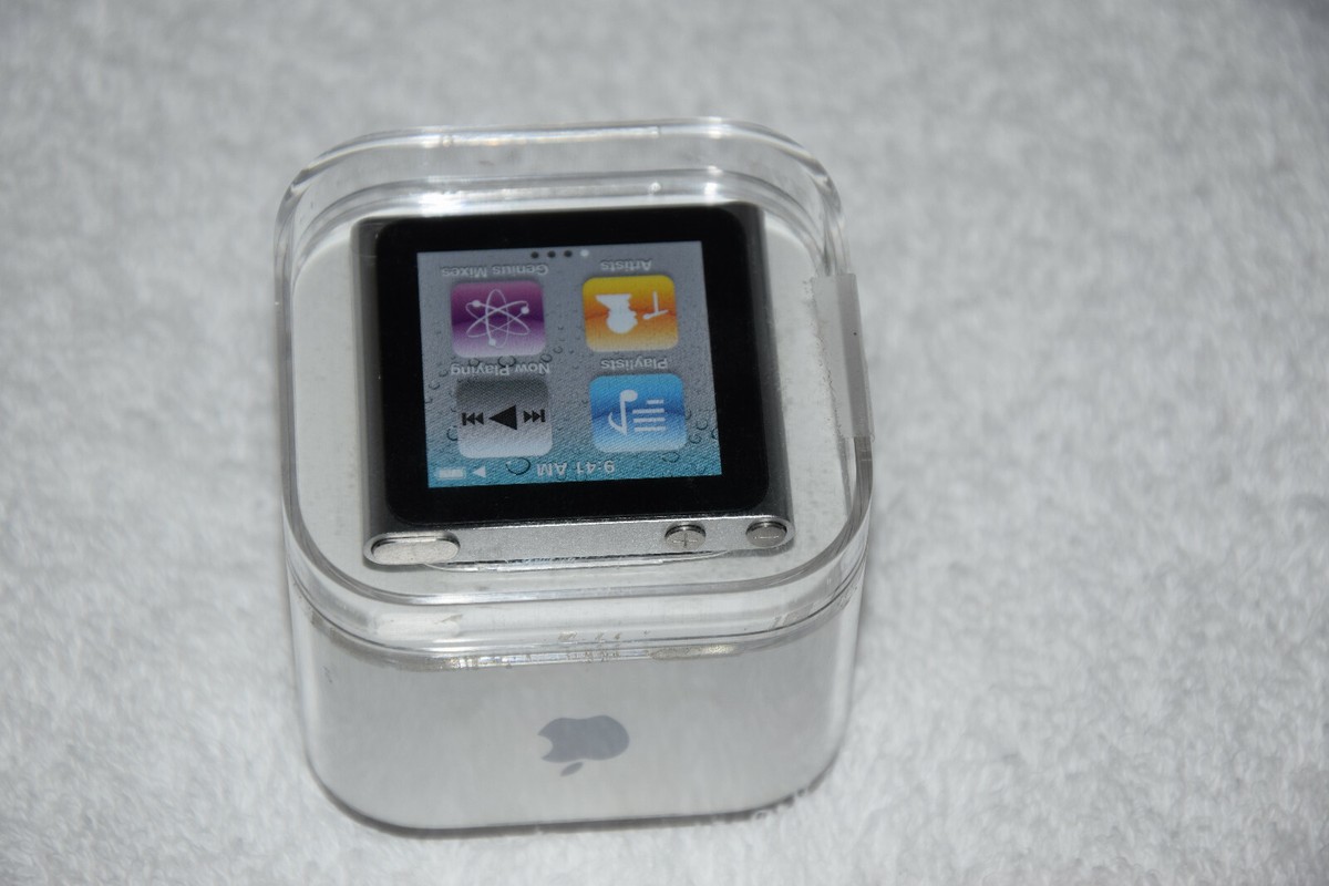 Apple iPod Nano 6th Generation 8GB Silver MC525LL/A AAC WAV MP3