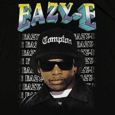 Eazy E T Shirt Mens XL Black Ruthless Classics Graphic Short