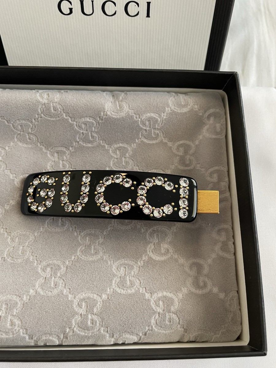 Gucci Logo Crystal Hair Clip Brand New! 100% Authentic! | eBay