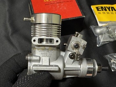 Vintage Enya 21X T.V Marine with Muffler 2-Stroke Nitro R/C Engine