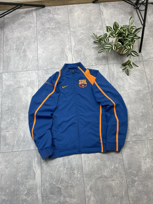 Vintage FC Barcelona 2006 2007 Nike Zip up Dril Track Jacket Size