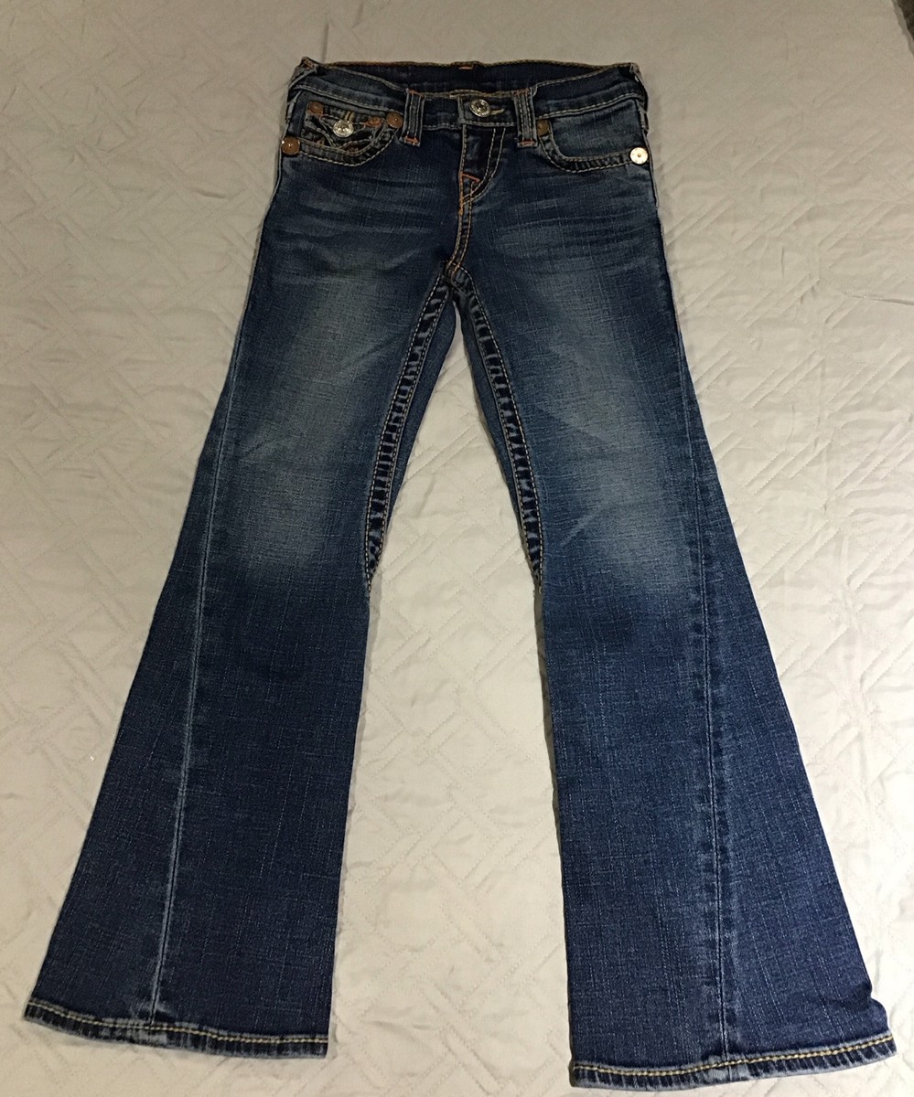 Vintage True Religion Joey Jeans Size 7 Orange Tone Rainbow Row