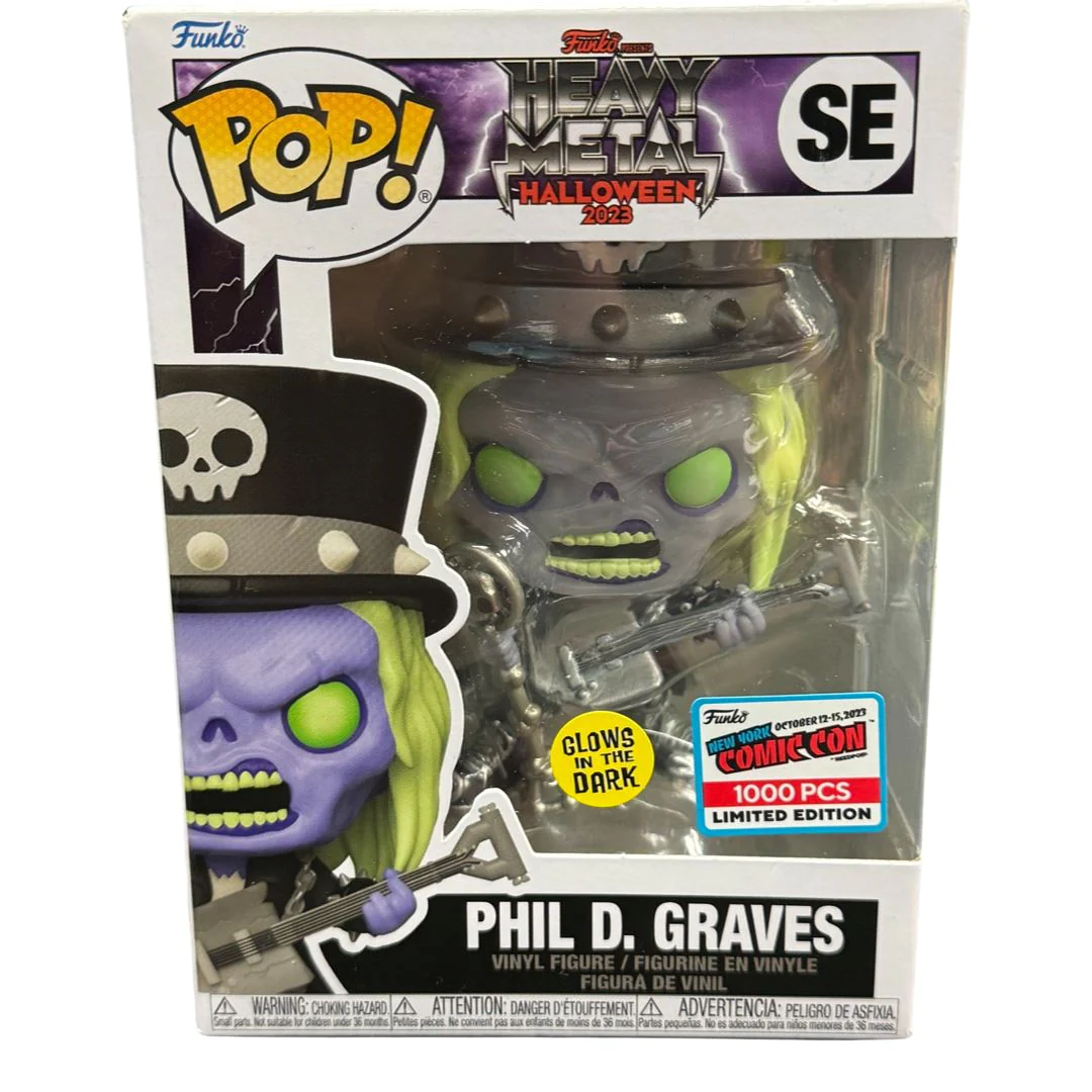 Funko Pop! Phil D. Graves (Glow) Heavy Metal Halloween 2023 New
