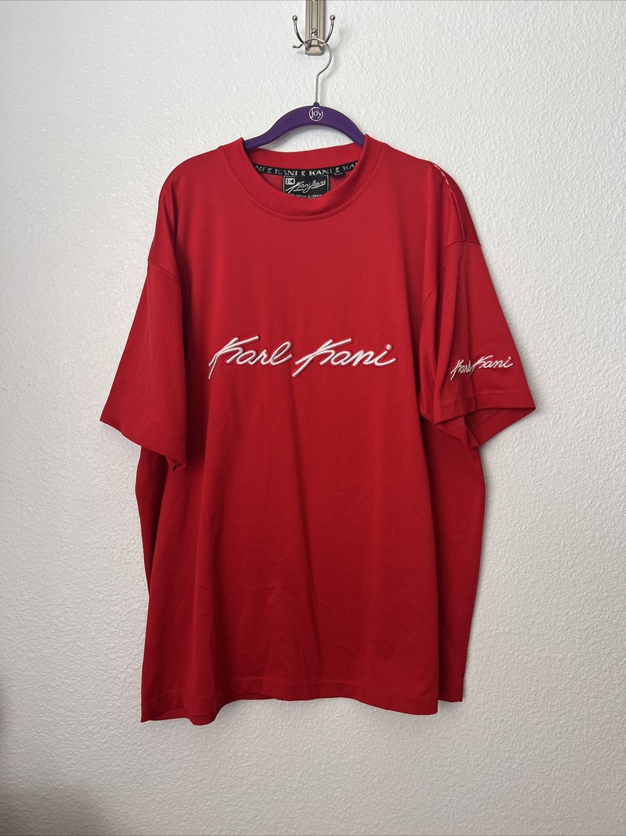 Vintage Karl Kani Shirt BIG TAG XL 90s Y2K Script Spellout ALL