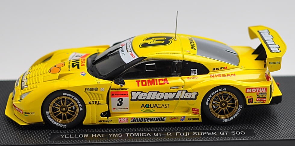 Ebbro 1/43 Nissan GT-R Yellow Hat YMS Fuji Super GT500 2008 GT