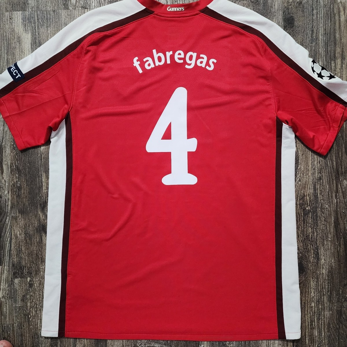 2008 Nike Arsenal Home Soccer Cesc Fabregas Men XL London UEFA