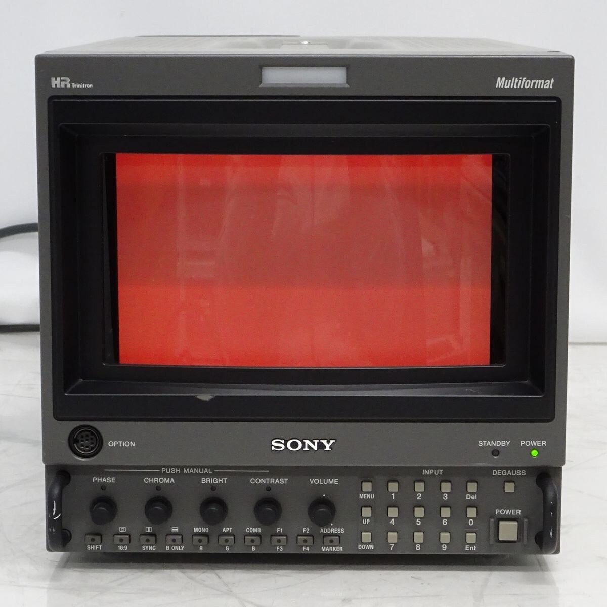 SONY BVM-D9H5J 9in HR Trinitron Monitor 25050h HD-SDI W/ BKM-129X