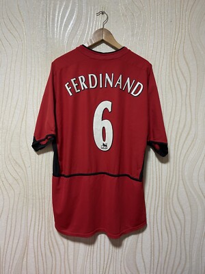 MANCHESTER UNITED 2002 2003 HOME SHIRT JERSEY NIKE sz XL MEN RIO