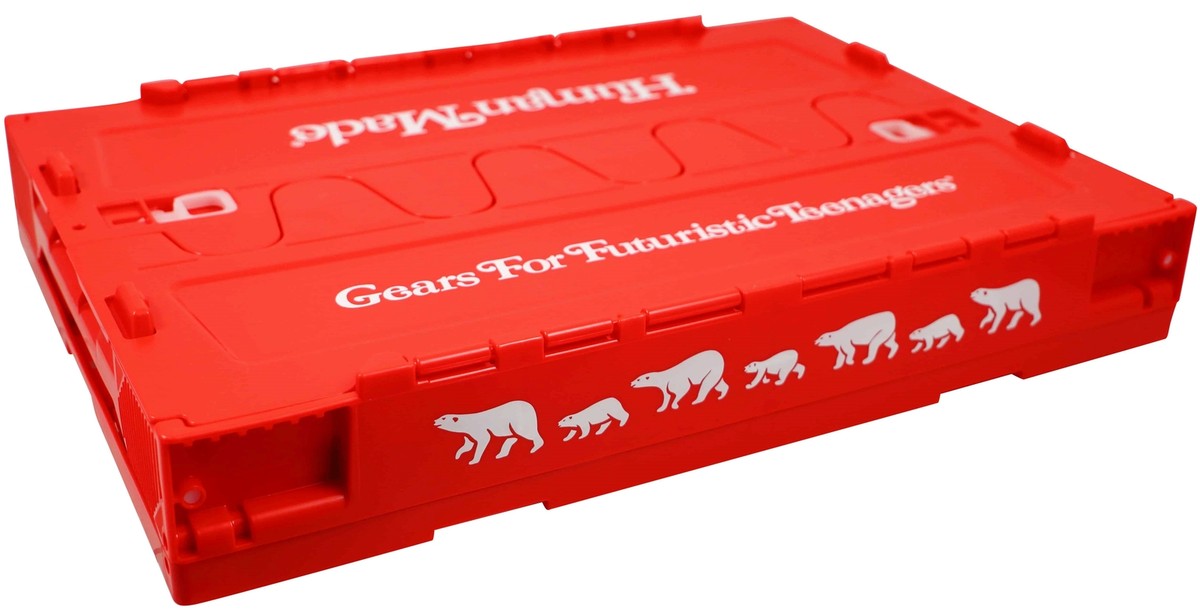 GENUINE NIGO VERDY 50L RED Crate Human Made Girls Don't Cry