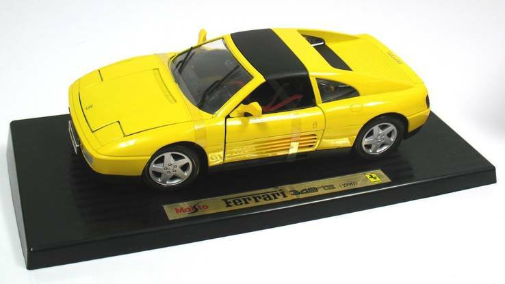 1:18 Maisto Ferrari 348 TS '90 yellow, black, blue | eBay