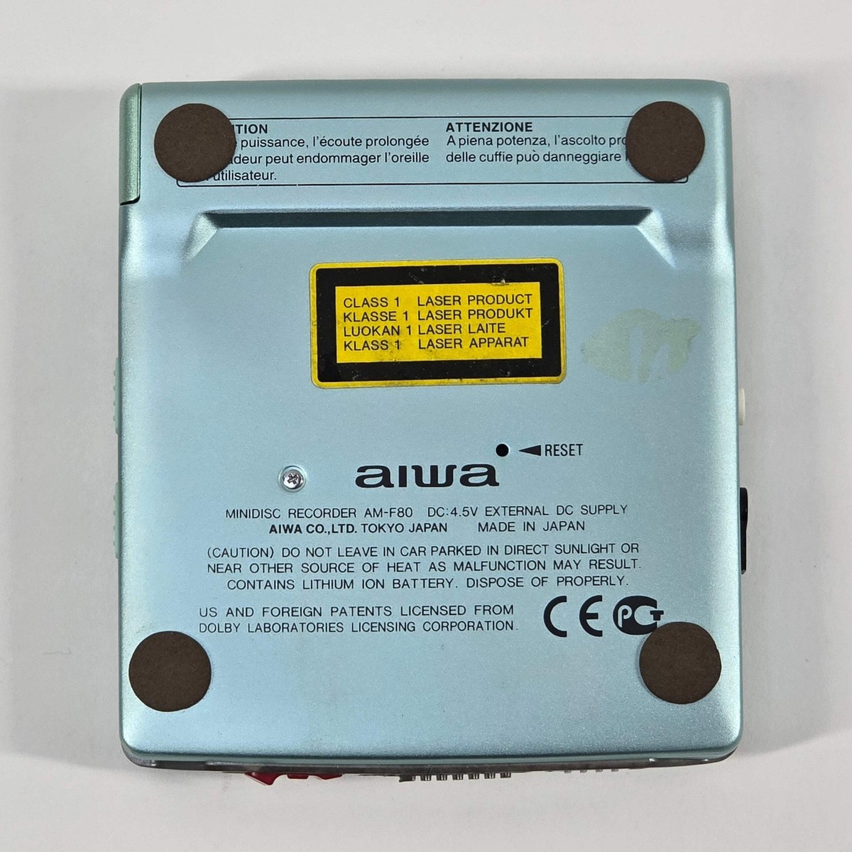 Aiwa AM-F3 倉庫4431な-12/アイワ MDプレイヤー AM-F3 ※動作未確認・キズ