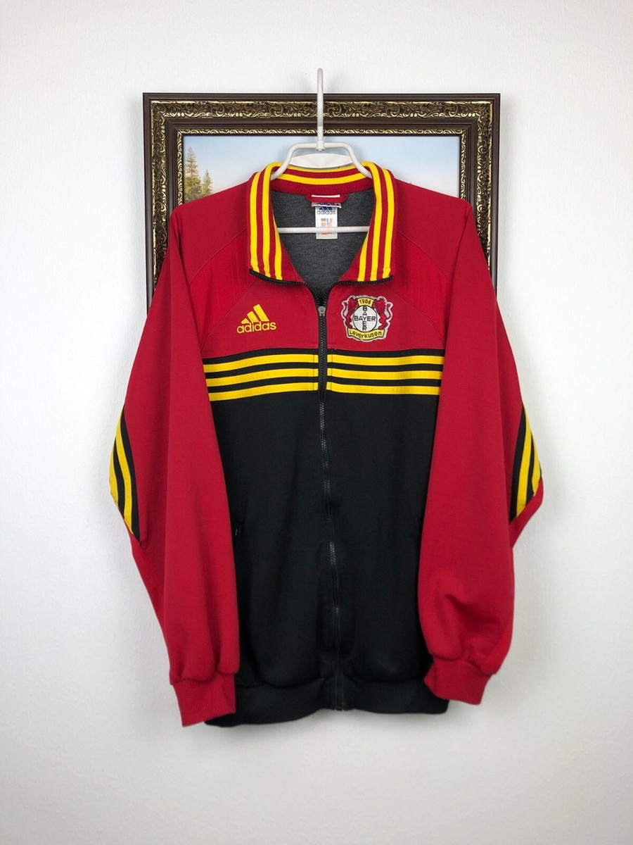 Vintage 90's Adidas Bayer 04 Leverkusen Football Jacket Soccer
