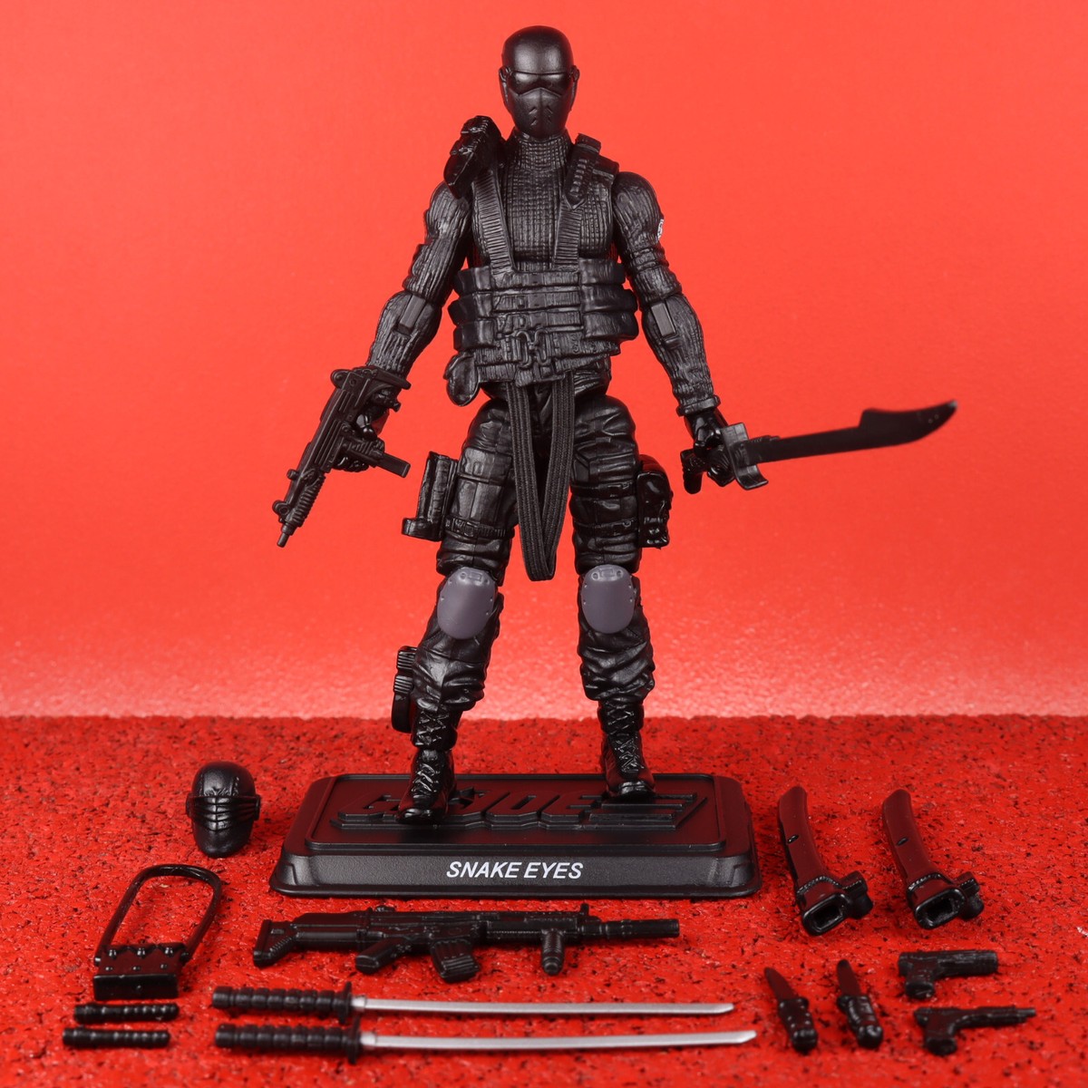 GI Joe Pursuit of Cobra SNAKE EYES v54 Ninja Commando Complete