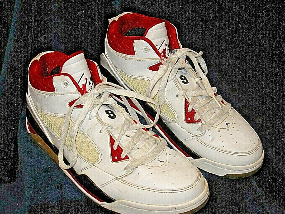 NIKE Air Jordan Men's SZ. 12 Flight 9 IX White/Black/Red Style