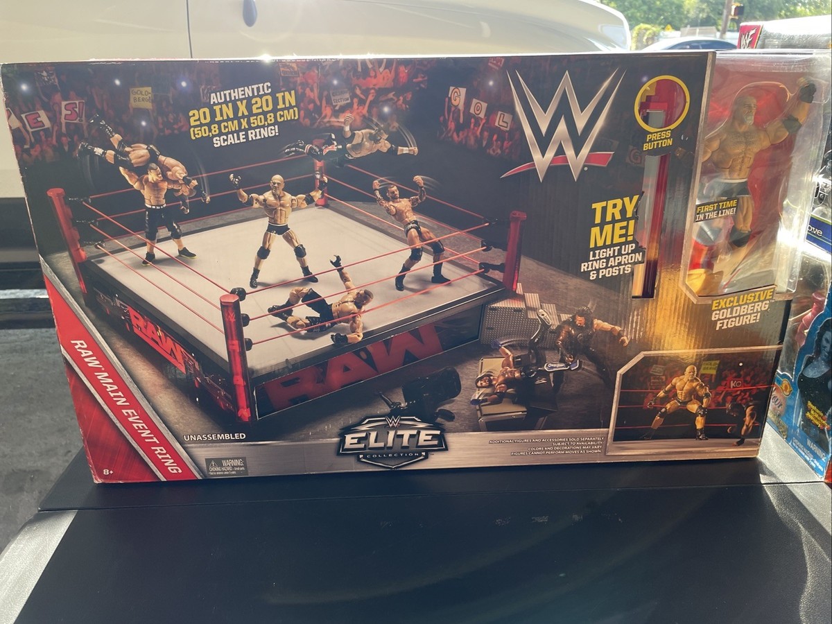 WWE Elite Collection Raw Main Event Ring Playset - DXG60 NIB