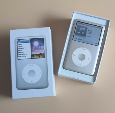 New Silver Apple IPod Classic 6th Generation 80GB Thin Player