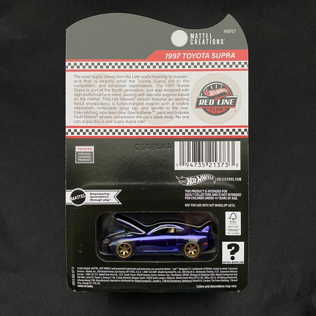 1997 Toyota Supra - Hot Wheels RLC Exclusive [CLOSED] [IN-HAND w