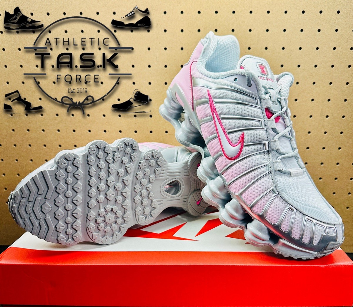 New Nike Women's Shox TL Metallic Platinum Pink Foam HV2520-001