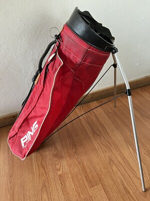 vintage ping karsten red golf bag (See Pics For Details) | eBay