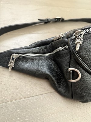 Chrome Hearts Standard Size Black Snat Pack Bag Waist Crossbody