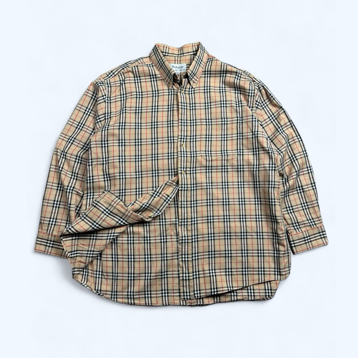 Burberrys Vintage Nova Check Shirt size XL | eBay