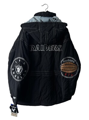 vintage los angeles raiders triple fat goose heavy jacket coat