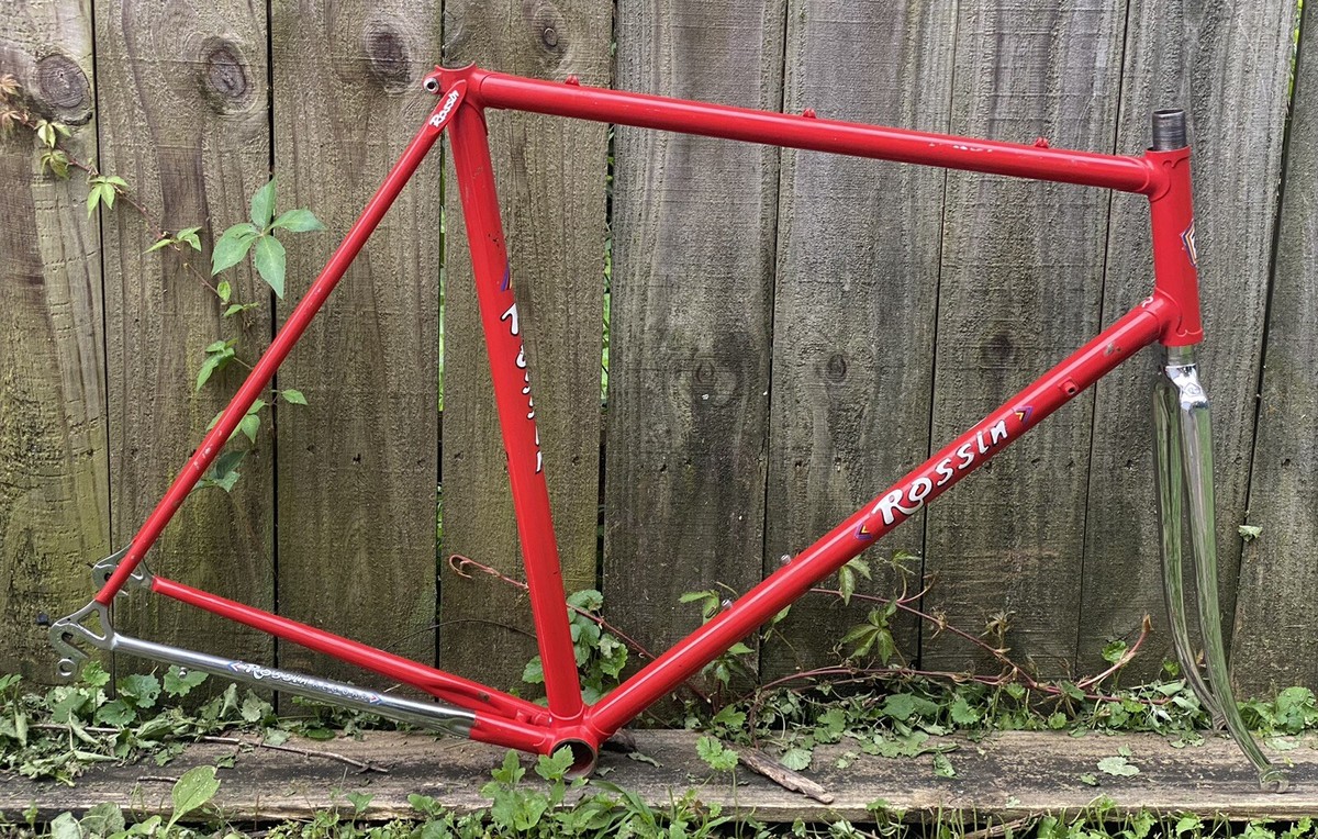 Vintage 1980's Rossin Record Road Bike Frame Fork 57cm Campagnolo